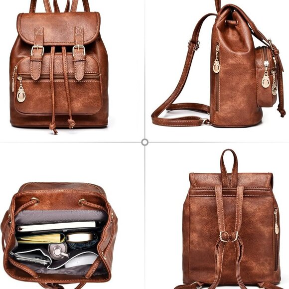 Women Mini Backpack Leather Small Purses Travel Cute Fashion Organizer main image 5